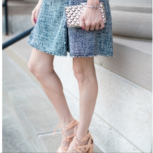 ⭐️ Banana Republic Tweed Fit and Flare Dress Size 4 - Picture 4 of 16